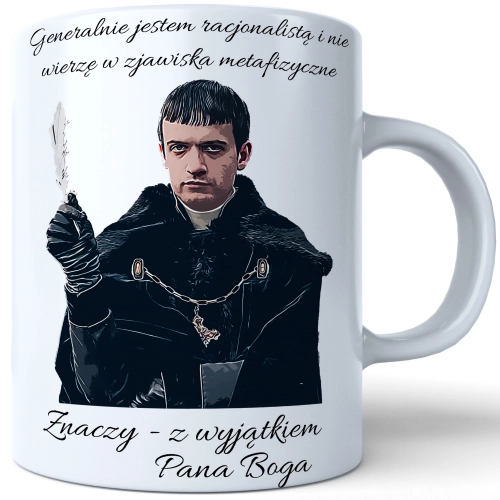 KUBEK 330ml PREZENT 1670 KSIĄDZ JAKUB - NIE WIERZĘ W ZJAWISKA METAFIZYCZNE