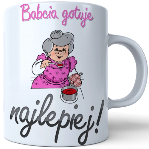 KUBEK DLA SUPER BABCIA DZIEŃ BABCI PREZENT