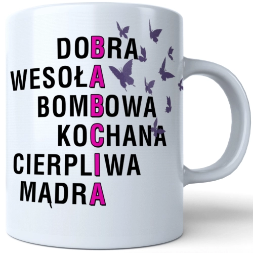 KUBEK DLA SUPER BABCIA DZIEŃ BABCI PREZENT