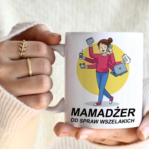 KUBEK 330ml DLA MAMY Z NADRUKIEM NA PREZENT DZIEŃ MATKI MAMA MAMUSIA