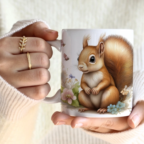 WIOSENNY WIELKANOCNY KUBEK 330ml NA PREZENT KAWĘ HERBATĘ WIOSNA WIEWIÓRKA