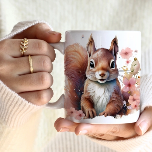 WIOSENNY WIELKANOCNY KUBEK 330ml NA PREZENT KAWĘ HERBATĘ WIOSNA WIEWIÓRKA