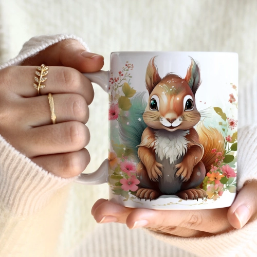 WIOSENNY WIELKANOCNY KUBEK 330ml NA PREZENT KAWĘ HERBATĘ WIOSNA WIEWIÓRKA