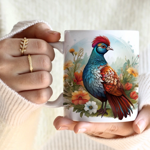 WIOSENNY WIELKANOCNY KUBEK 330ml NA PREZENT KAWĘ HERBATĘ WIOSNA BAŻANT