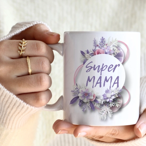 KUBEK 330ml DLA MAMY Z NADRUKIEM NA PREZENT DZIEŃ MATKI MAMA MAMUSIA