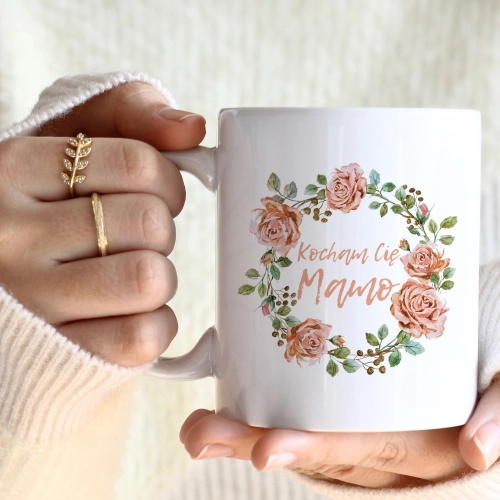 KUBEK 330ml DLA MAMY Z NADRUKIEM NA PREZENT DZIEŃ MATKI MAMA MAMUSIA