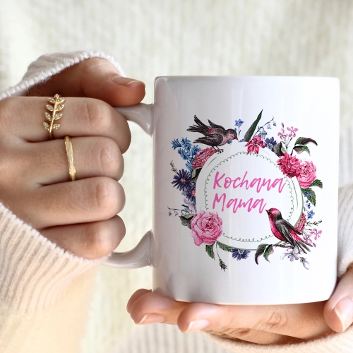 KUBEK 330ml DLA MAMY Z NADRUKIEM NA PREZENT DZIEŃ MATKI MAMA MAMUSIA