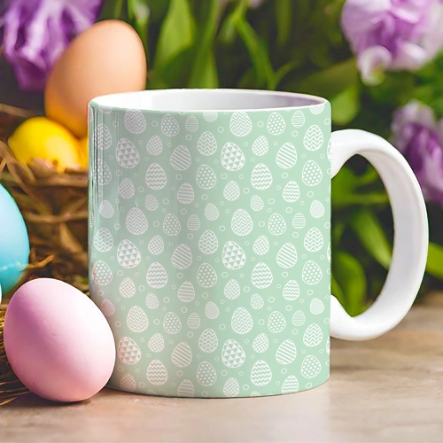 WIELKANOCNY KUBEK 330ml NA PREZENT ZAJĄC ZAJĄCZEK KRÓLIK PISANKA ŚWIĄTECZNY