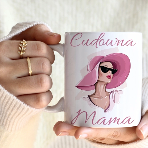 KUBEK 330ml DLA MAMY Z NADRUKIEM NA PREZENT DZIEŃ MATKI MAMA MAMUSIA