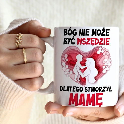 KUBEK 330ml DLA MAMY Z NADRUKIEM NA PREZENT DZIEŃ MATKI MAMA MAMUSIA