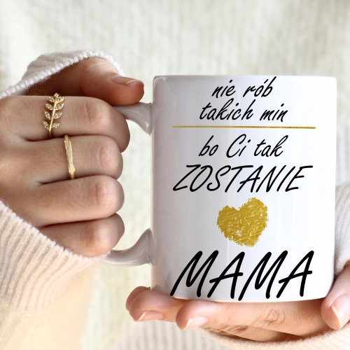 KUBEK 330ml DLA MAMY Z NADRUKIEM NA PREZENT DZIEŃ MATKI MAMA MAMUSIA