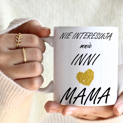 KUBEK 330ml DLA MAMY Z NADRUKIEM NA PREZENT DZIEŃ MATKI MAMA MAMUSIA