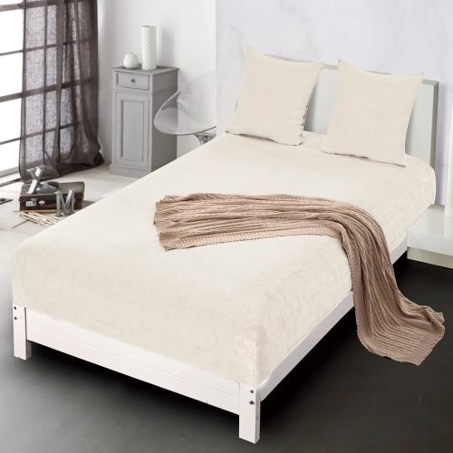 prześcieradło zimowe pluszowy miś 140x200 z gumką