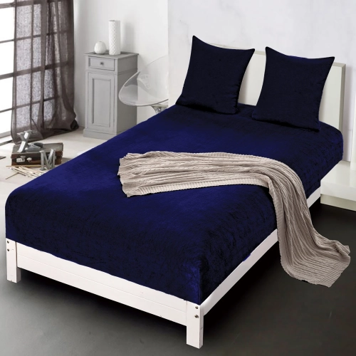 prześcieradło zimowe pluszowy miś 140x200 z gumką