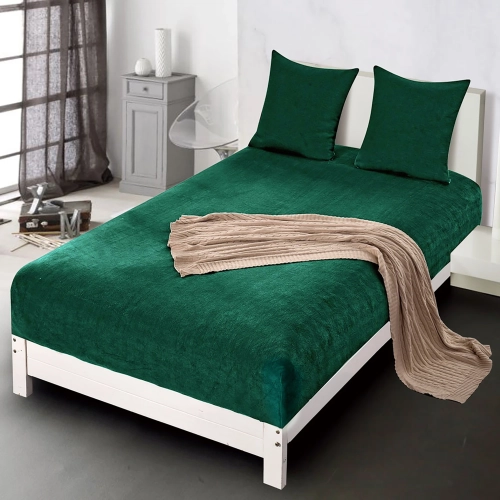 prześcieradło zimowe pluszowy miś 140x200 z gumką