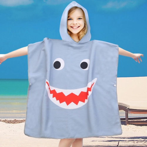 PONCHO DZIECIĘCE 60x90CM RĘCZNIK PLAŻOWY KĄPIELOWY OKRYCIE Z KAPTURKIEM