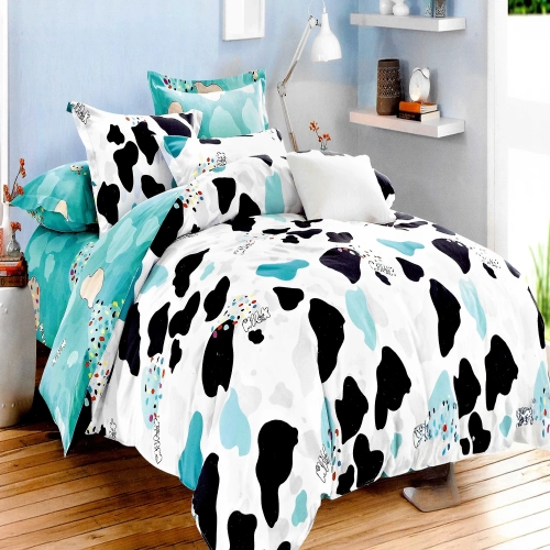 KOMPLET POŚCIELI Z PRZEŚCIERADŁEM BAWEŁNA POSZEWKI 70x80 KOŁDRA