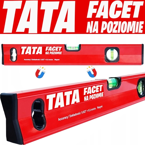 PREZENT DLA TATY NA DZIEŃ OJCA POZIOMICA MAGNETYCZNA 400MM TATA NA POZIOMIE