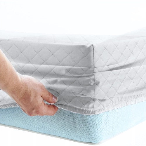 PIKOWANE PRZEŚCIERADŁO 100x200 cm NIEPRZEMAKALNE