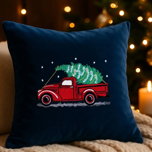 poszewka premium świąteczna z haftem 40x40 cm