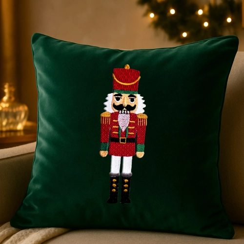 świąteczna poszewka dekoracyjna z weluru