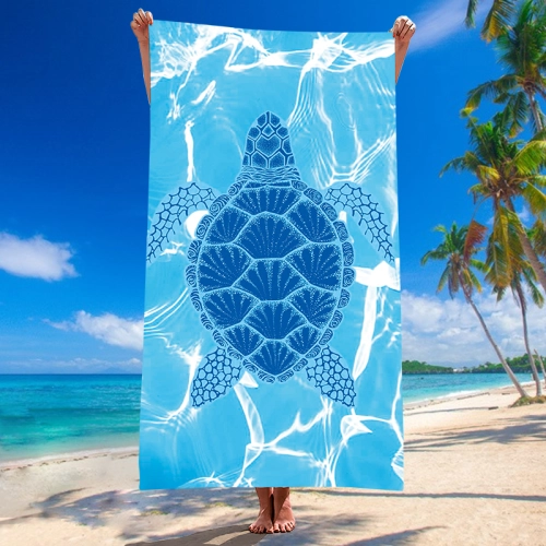 RĘCZNIK PLAŻOWY 150x210 KĄPIELOWY KOC DUŻY KOCYK SZYBKOSCHNĄCY  NA BASEN