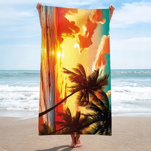 RĘCZNIK PLAŻOWY 150x210 KĄPIELOWY KOC DUŻY KOCYK SZYBKOSCHNĄCY  NA BASEN