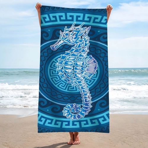 RĘCZNIK PLAŻOWY 150x210 KĄPIELOWY KOC DUŻY KOCYK SZYBKOSCHNĄCY  NA BASEN