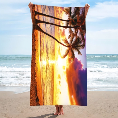 RĘCZNIK PLAŻOWY 150x210 KĄPIELOWY KOC DUŻY KOCYK SZYBKOSCHNĄCY  NA BASEN