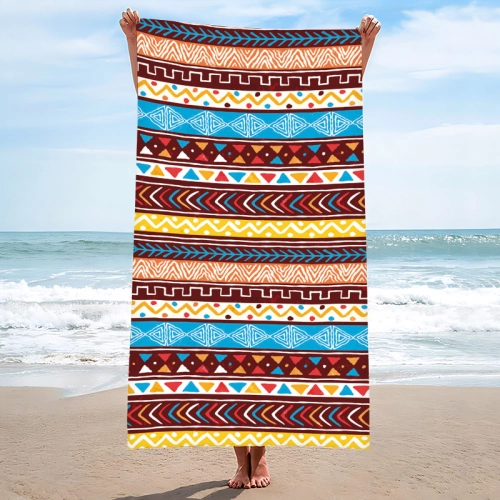 RĘCZNIK PLAŻOWY 150x210 KĄPIELOWY KOC DUŻY KOCYK SZYBKOSCHNĄCY  NA BASEN