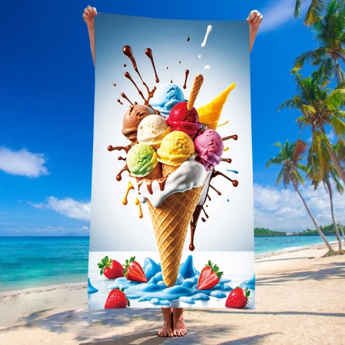 RĘCZNIK PLAŻOWY 150x210 KĄPIELOWY KOC DUŻY KOCYK SZYBKOSCHNĄCY  NA BASEN