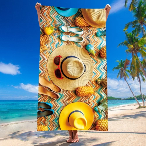 RĘCZNIK PLAŻOWY 150x210 KĄPIELOWY KOC DUŻY KOCYK SZYBKOSCHNĄCY  NA BASEN