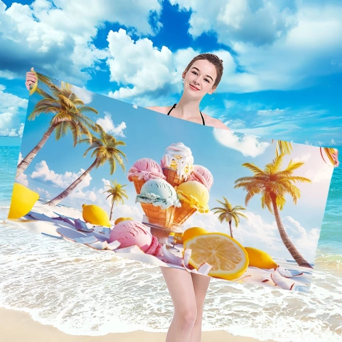 RĘCZNIK PLAŻOWY KĄPIELOWY DUŻY SZYBKOSCHNĄCY 100x180 NA BASEN PLAŻA MIĘKKI