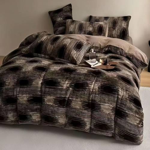 pościel miś 160x200 cm wzór geometryczny