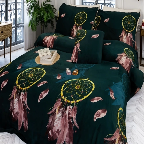 pościel miś 160x200 cm wzór geometryczny