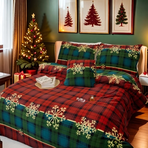 pościel świąteczna miś 160x200 cm renifery