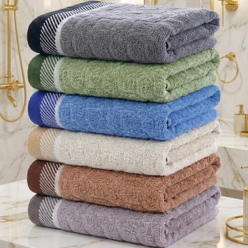 LUKSUSOWY KOMPLET 6 RĘCZNIKÓW KĄPIELOWYCH 50x100 BAWEŁNA FROTTE CHŁONNE