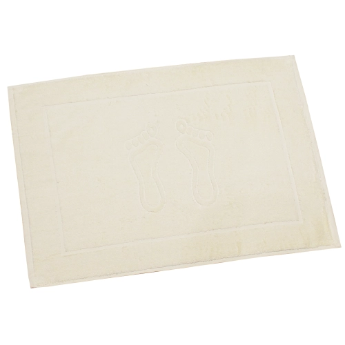 KREMOWY DYWANIK ŁAZIENKOWY 50X70 PROFESJONALNA STOPKA HOTELOWA  650G/M2