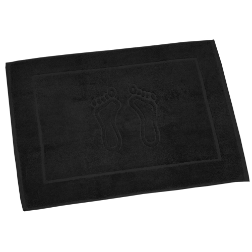 CZARNY DYWANIK ŁAZIENKOWY 50X70 PROFESJONALNA STOPKA HOTELOWA  650G/M2