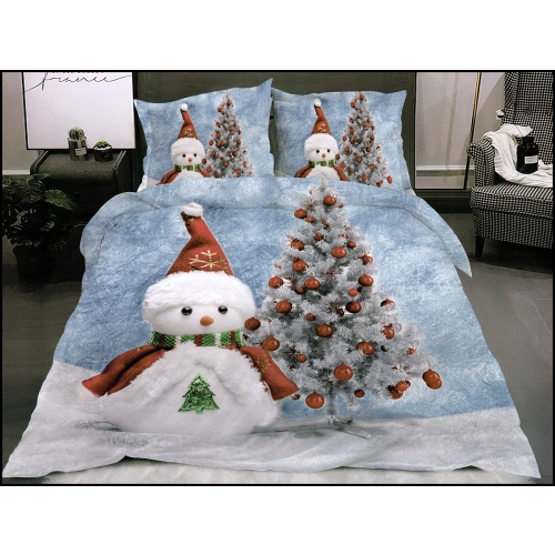 ŚWIĄTECZNA POŚCIEL SATYNA BAWEŁNIANA 4cz