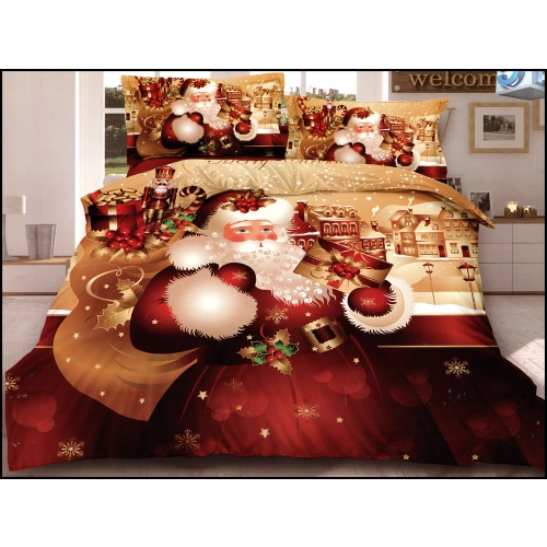 KOMPLET POŚCIELI DWUSTRONNA POŚCIEL 135x200 +2 POSZEWKI SATYNA BAWEŁNIANA