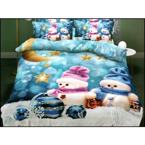 KOMPLET POŚCIELI DWUSTRONNA POŚCIEL 140x200 +2 POSZEWKI + PRZEŚCIERADŁO