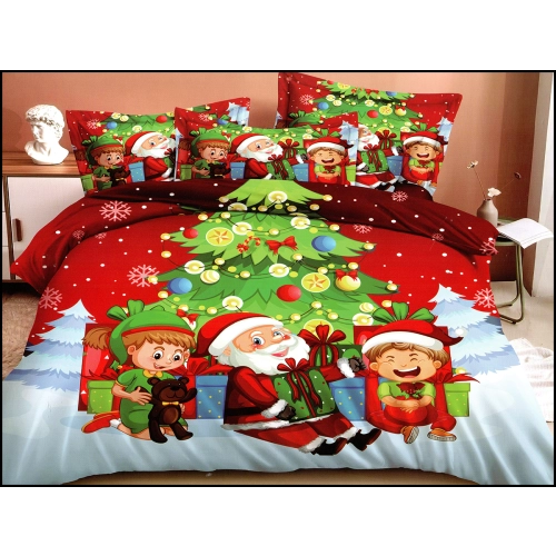 KOMPLET POŚCIELI DWUSTRONNA POŚCIEL 140x200 +2 POSZEWKI SATYNA BAWEŁNIANA