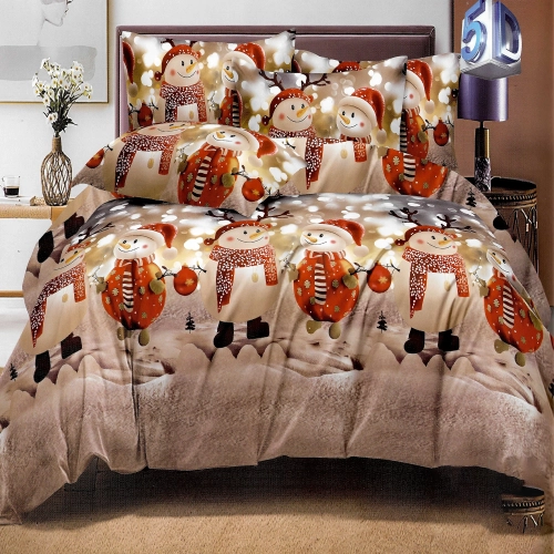 ŚWIĄTECZNA POŚCIEL 3D BAWEŁNA SATYNOWA