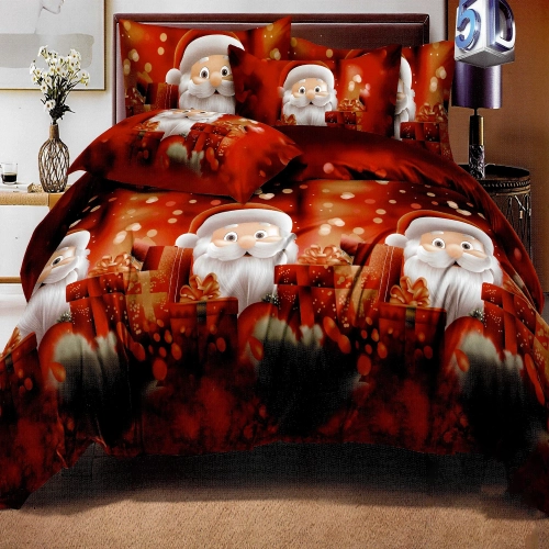 ŚWIĄTECZNA POŚCIEL 3D BAWEŁNA SATYNOWA