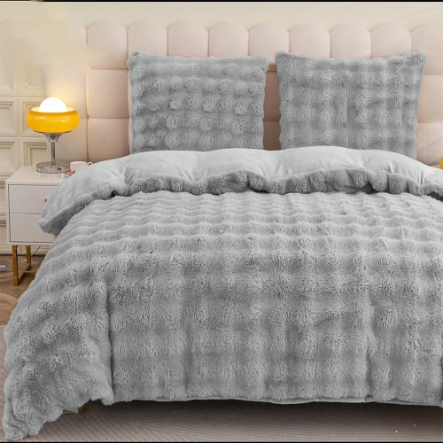 KOMPLET POŚCIEL 160x200 PLUSZOWY MIŚ ZIMOWA POLAROWA CIEPŁA MIKROFIBRA