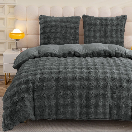 KOMPLET POŚCIEL 160x200 PLUSZOWY MIŚ ZIMOWA POLAROWA CIEPŁA MIKROFIBRA