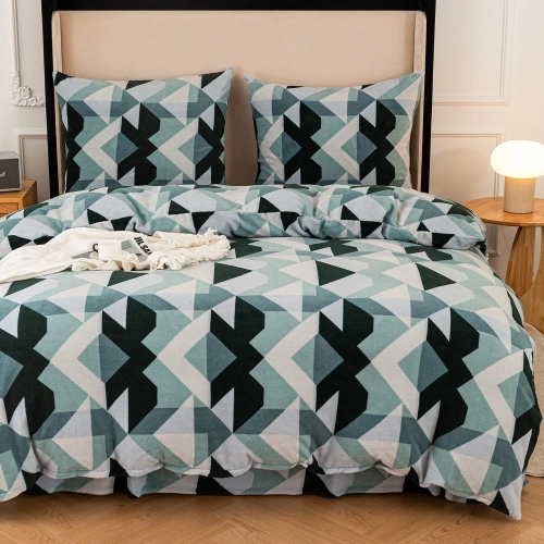 pościel miś 160x200 cm wzór geometryczny