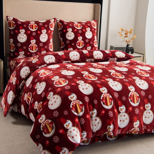 pościel świąteczna miś 160x200 cm renifery