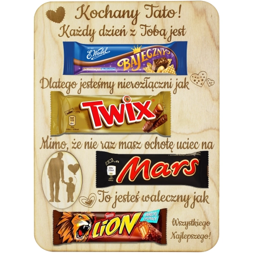 GOTOWA TABLICZKA ZE SŁODYCZAMI PREZENT DLA TATY SŁODYCZE TATA DZIEŃ OJCA